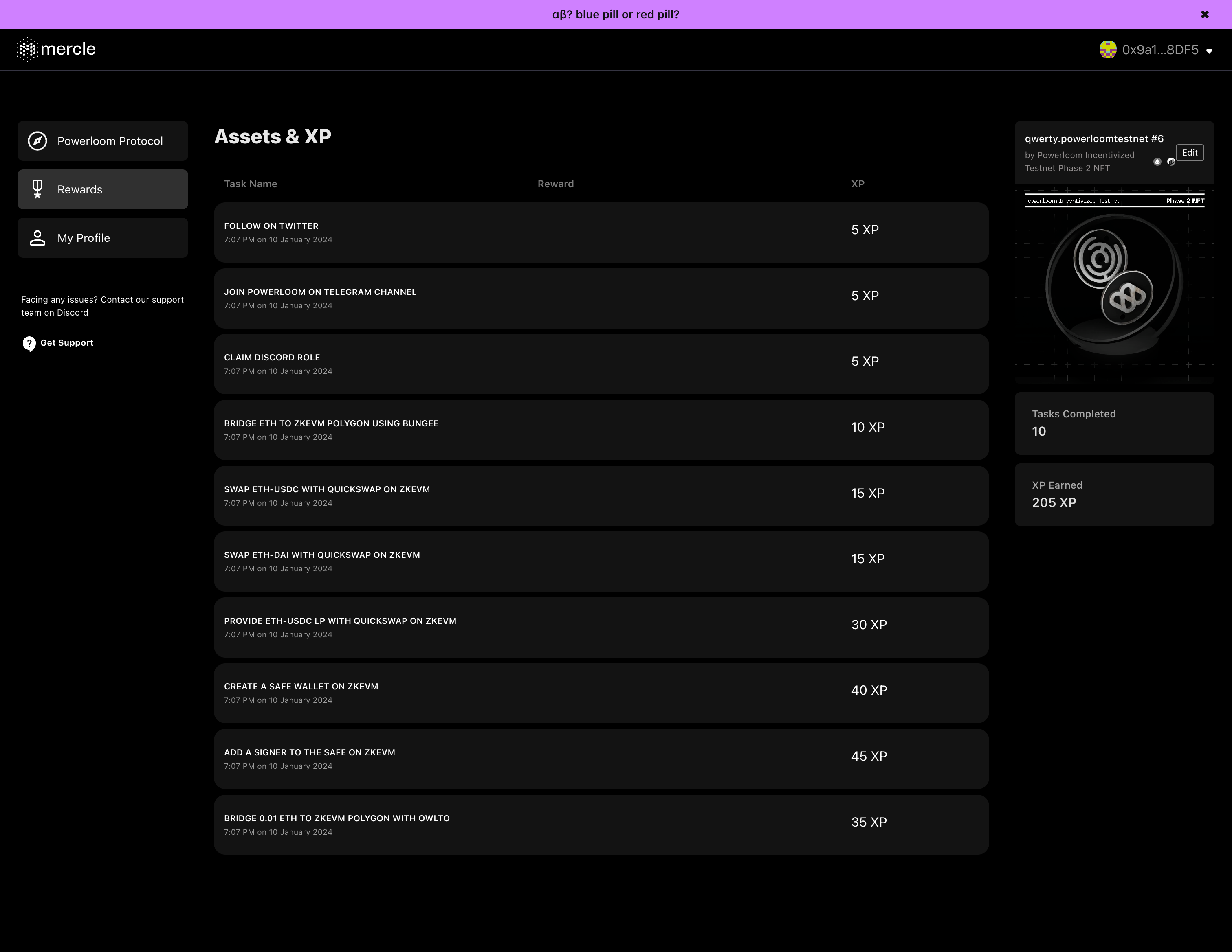 Mercle Dashboard