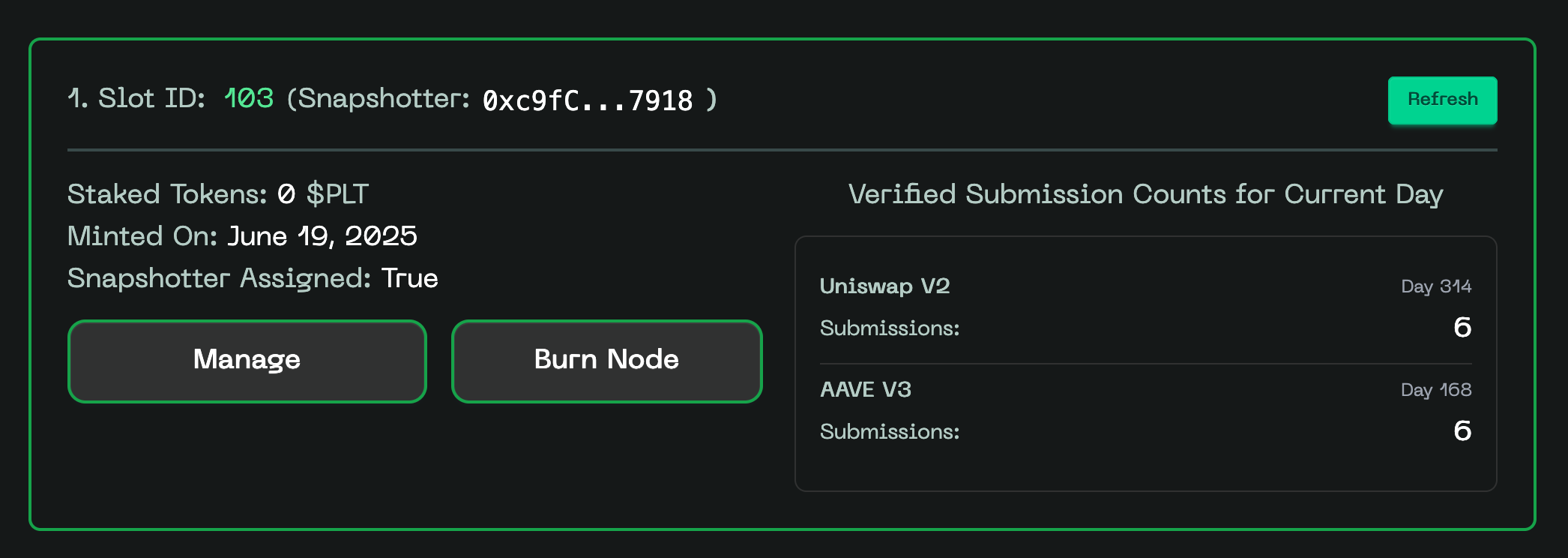 Snapshotter-node-dashboard