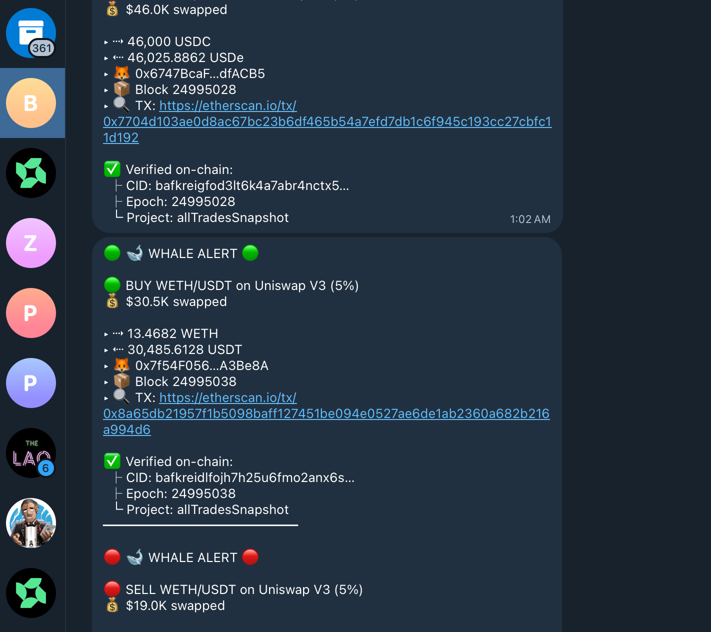 OpenClaw whale cron alert