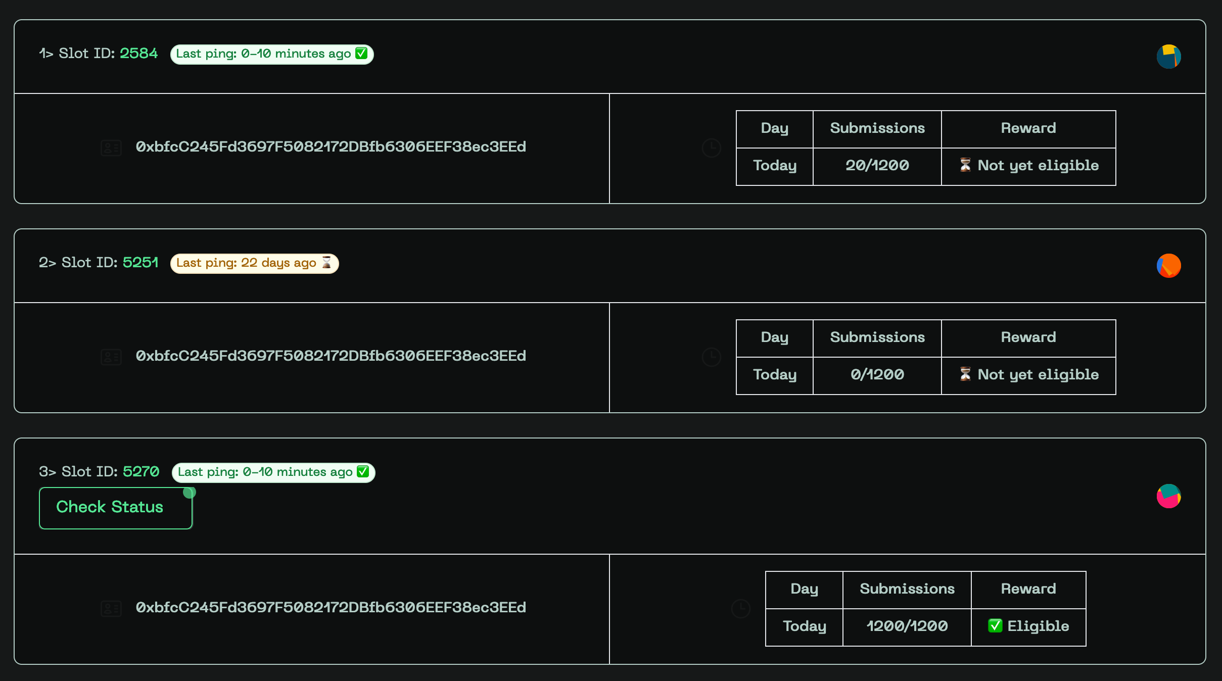 Snapshotter-node-dashboard